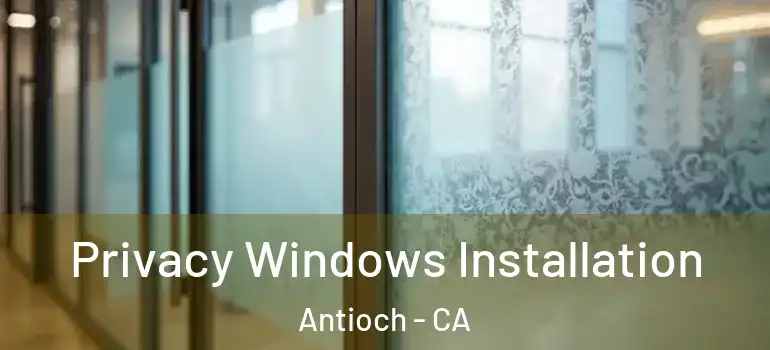  Privacy Windows Installation Antioch - CA