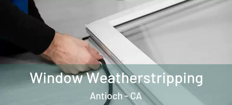  Window Weatherstripping Antioch - CA